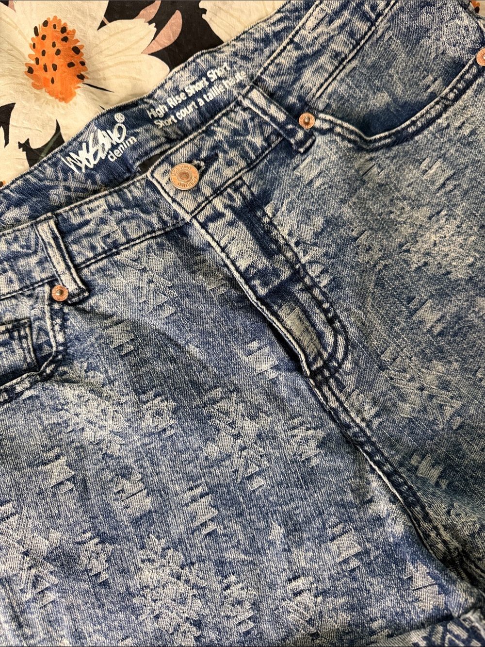 Women’s Mossimo High rise blue Jean shorts 14/32